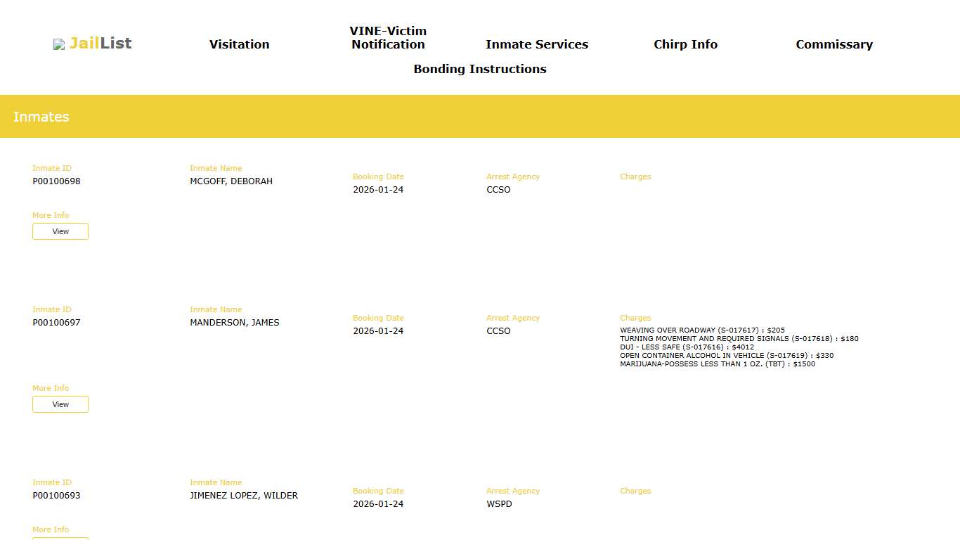Cherokee County Inmate Search